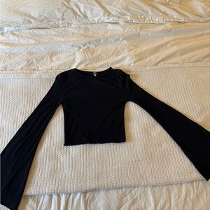 Black Long Sleeve Women's Top